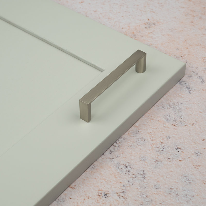 Brushed Nickel Square D-Bar Handles , 96mm