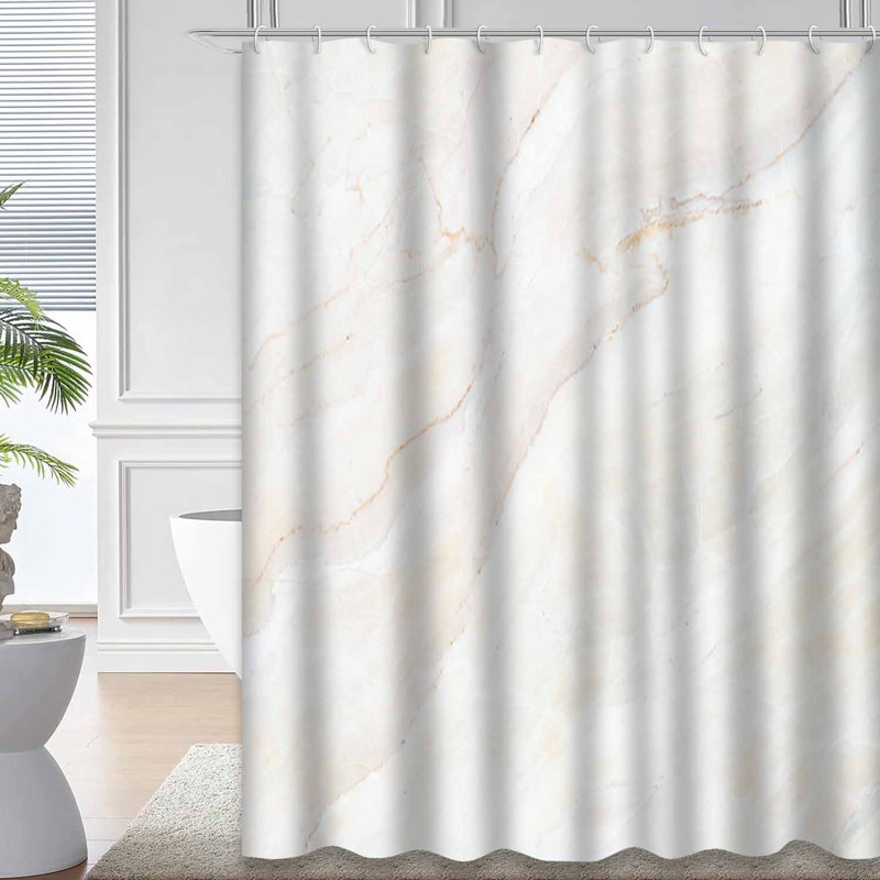 Rideau de douche Marble Tile, L 72 po x l 72 po