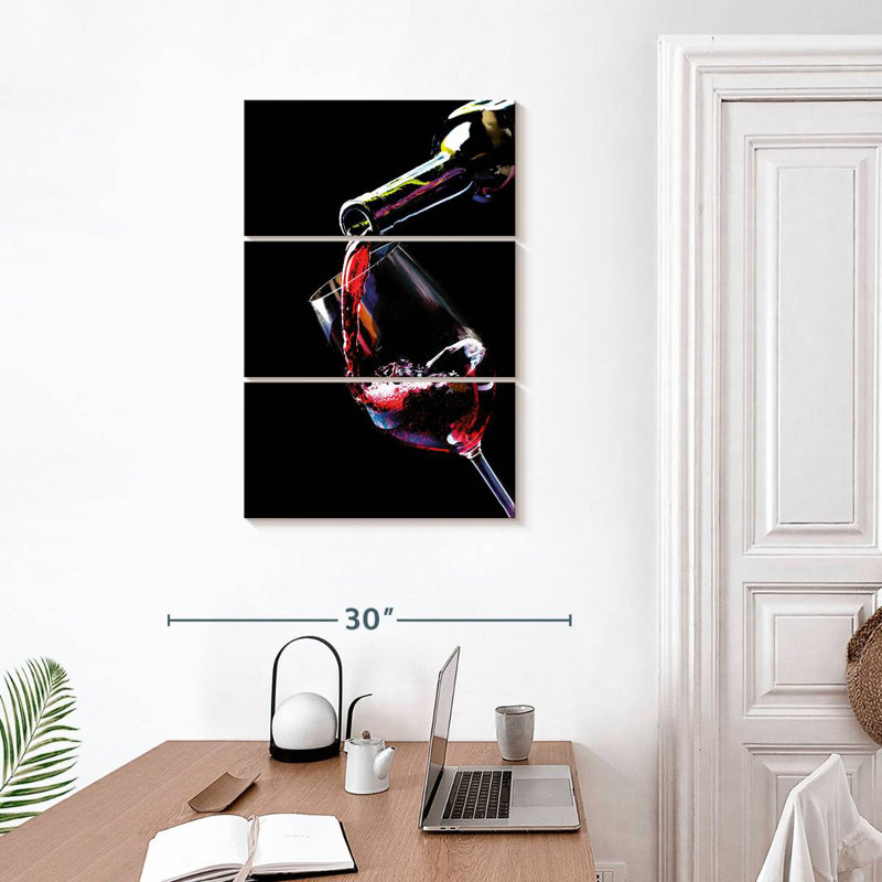 Yarlin Red Wine Stream, 32" H x 20" W