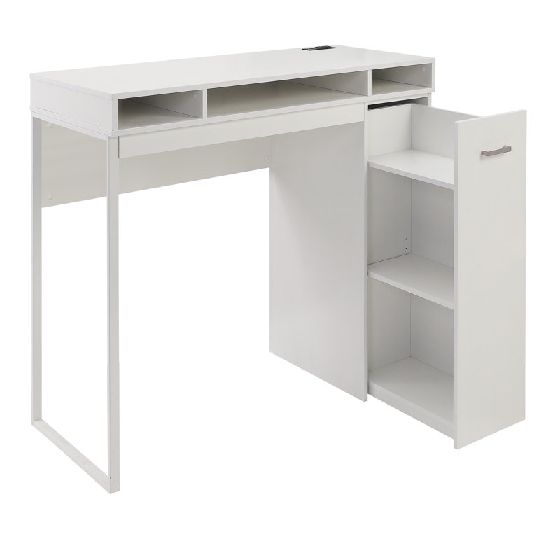 Standing Desk with Built-In Electrical Outlet