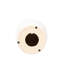 Table d'appoint tambour en céramique blanche - Tabouret d'appoint 11 po x 17,44 po