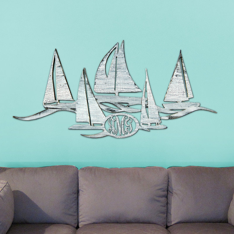 Wayman Handmade Coastal Transportation Wall Decor on Wood