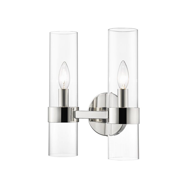 Jaimi-Lee Iron Candle Wall Light, Polished Nickel