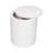 Bettee Drum End Table w/ Storage  - White-634664733