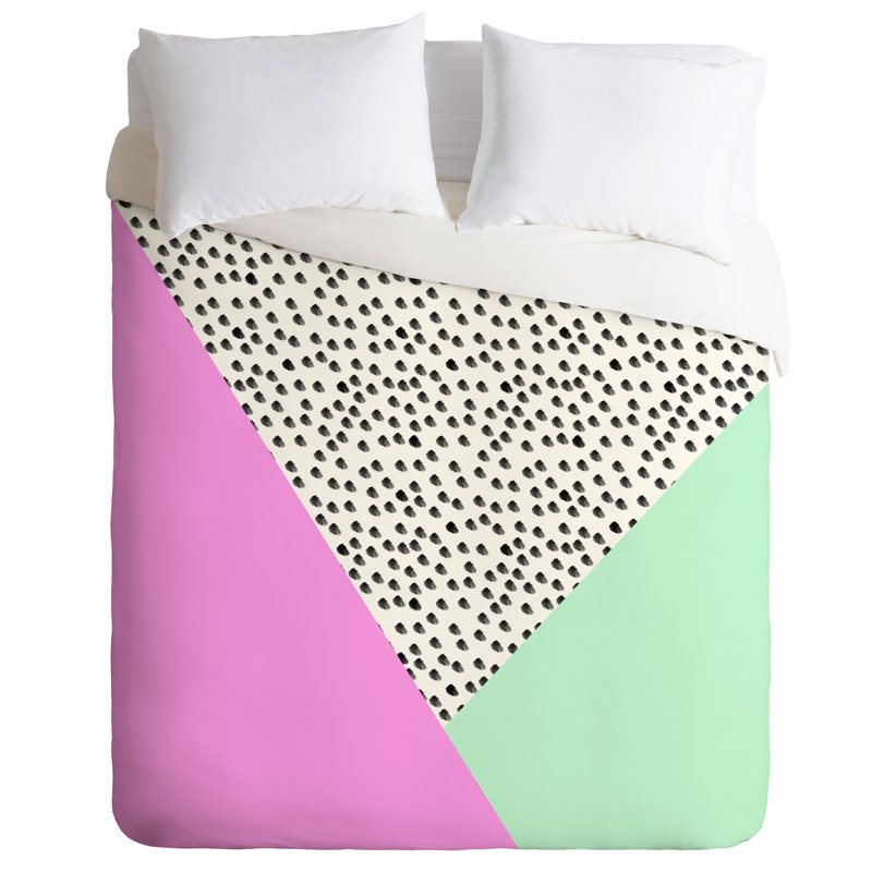 Housse de couette Spots Modern, Housse de couette pour lit simple / TG