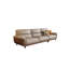 Canapé droit kaki en cuir fleur-456980484-456980485