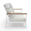 Causeuse d'extérieur en métal avec coussin Sunbrella Townsend-116257306-116257303
