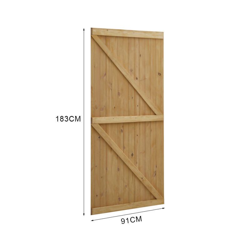 183cm H x 91cm W Solid Wood Gate