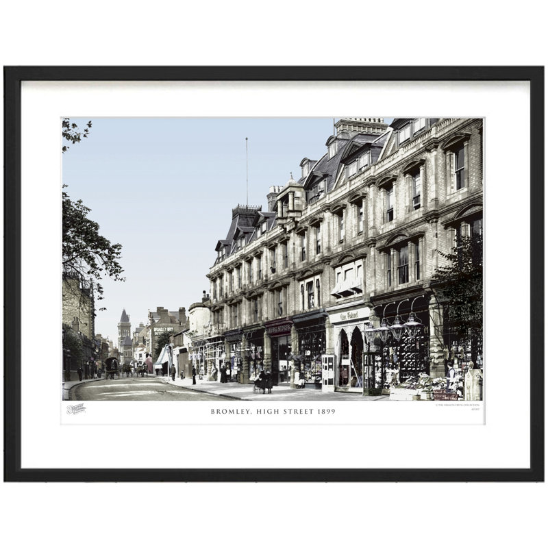 Bromley, High Street 1899 by Francis Frith - Single Picture Frame Print, 60cm H x 80cm W x 2.3cm D