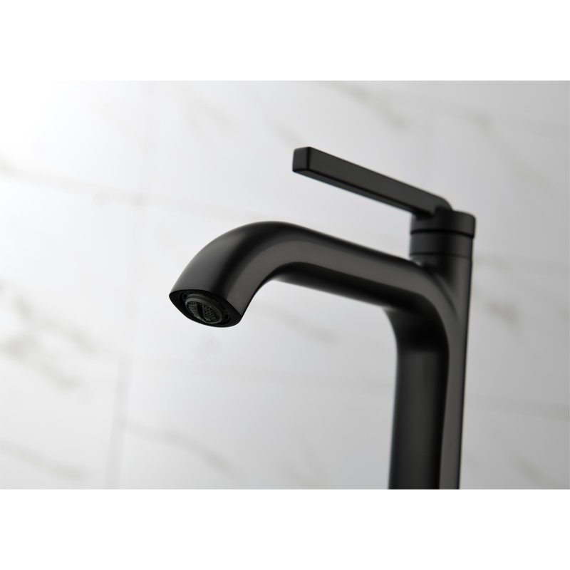 Single-Hole Single-handle Bathroom Faucet, Matte Black