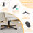 28.5“ W Velvet Dovetail Swivel Office Chair-282804796