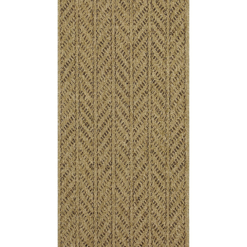 Indoor/Outdoor Area Rug, Natural/Light Brown, Runner 2'7" x 7'3"