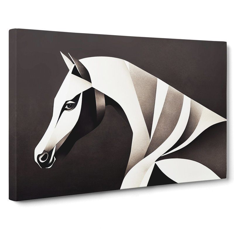 The Contemporary Horse Abstract - Wrapped Canvas, 35cm H x 50cm W x 3cm D