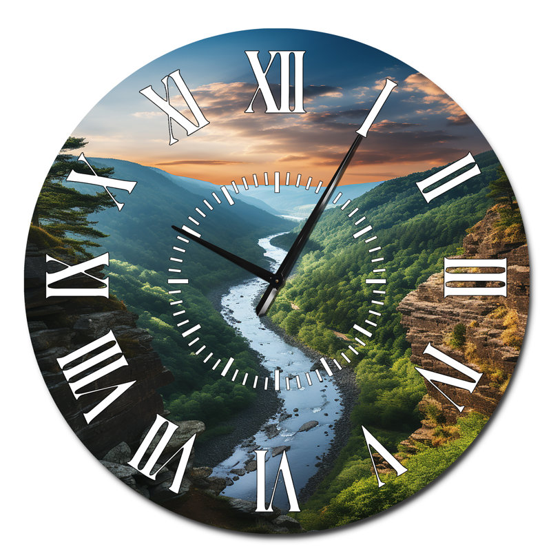 Horloge murale West River Mountain, Surdimensionné