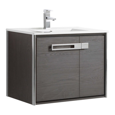 30'' Single Bathroom Vanity with Vitreous China Top