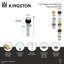 Drain escamotable pour lavabo de salle de bain Kingston, sans trop-plein, calibre 22 Kingston-11173424