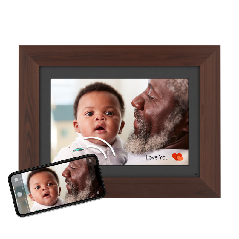 Smart Digital Picture Frame , 10", Espresso