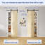 Porte pliante en pin massif avec ensemble de quincaillerie ROOMTETE - Porte intérieure pliante pré-assemblée-107245707-107245709