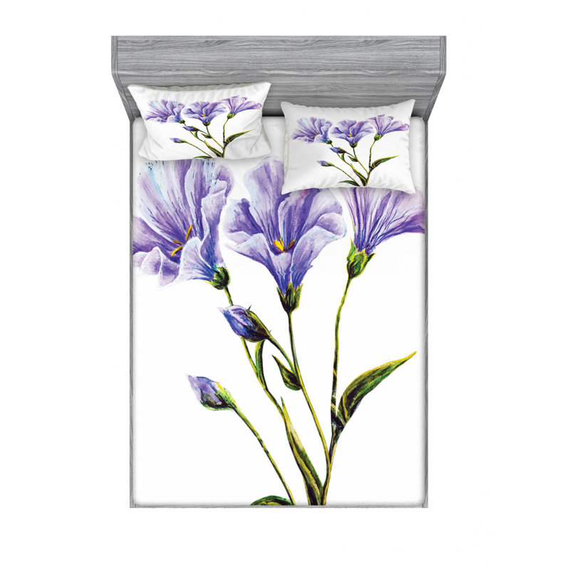 Microfiber Sheet Set, Queen Sheet Set + Fitted Sheet + 2 Pillowcases