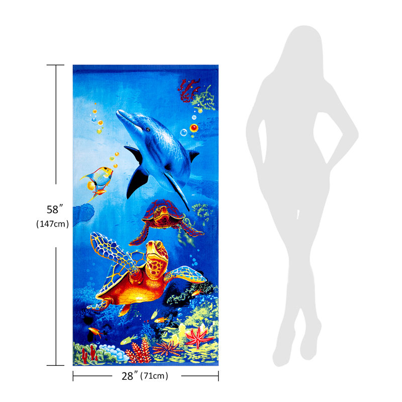 Ensemble de serviettes de plage en coton