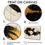 Cercle abstrait en tons de noir et or I - ensemble d'art mural formes abstraites-107213627-107213622
