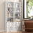 Aleysha Tall Bookshelf with Doors, Storage Bookcase, Free Standing Display Shelf-455812893-411569807