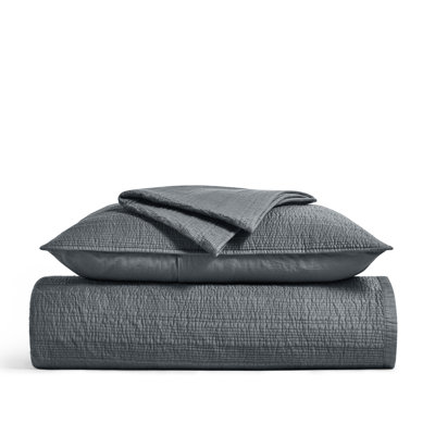 Channel Stitch Cotton Quilt Bedding Set