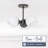 Stoll 3-Light Semi-Flush with Opal Glass