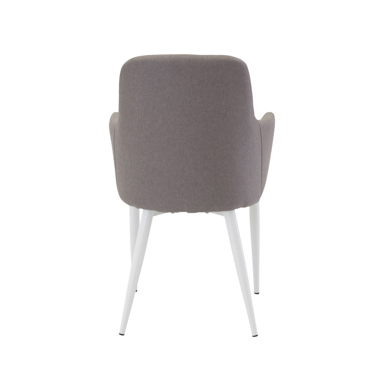 Nemeth 48.5cm H Polyester Blend Upholstered Armchair, White