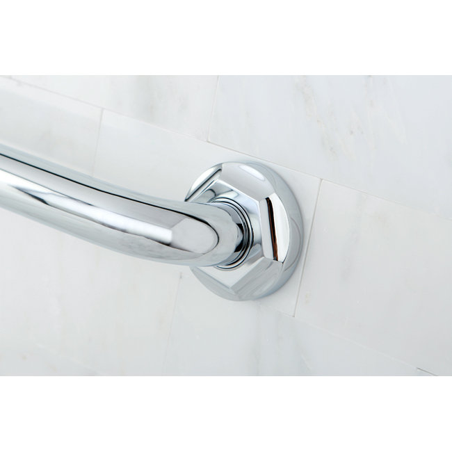 Kingston Brass Metropolitan 1-1/4 Inch O.D Grab Bar, 18" W, Polished Chrome