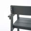 Fauteuils d'extérieur et de jardin en hdpe gris avec dossier moderne