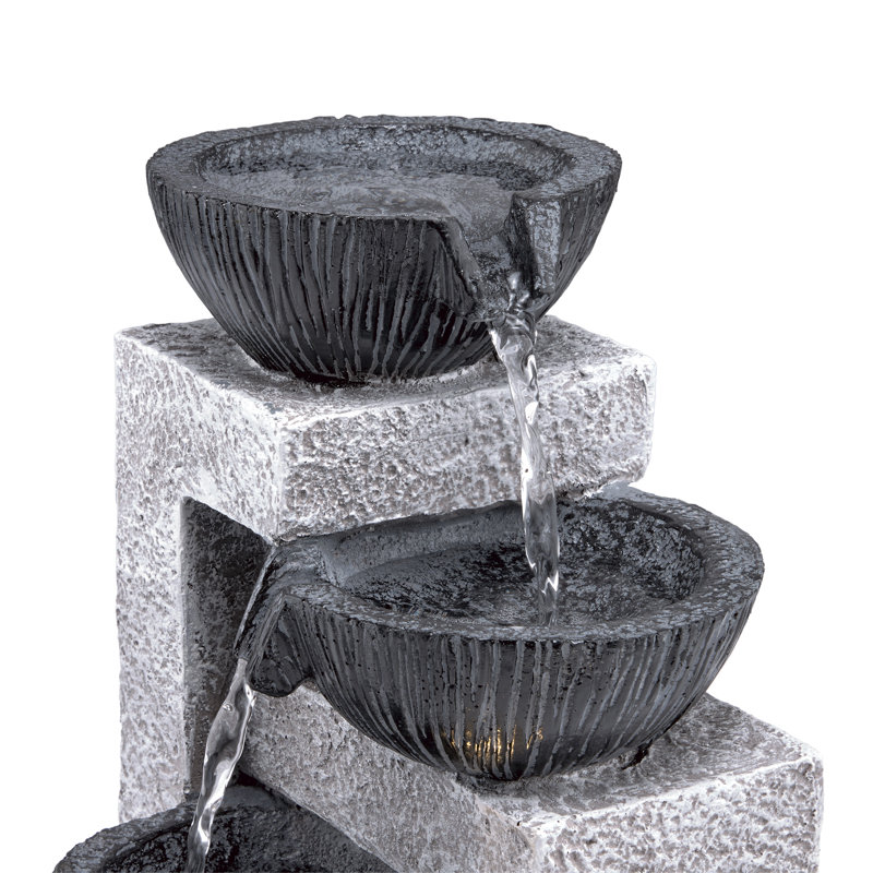 Fontaine de table en polypierre avec lumière