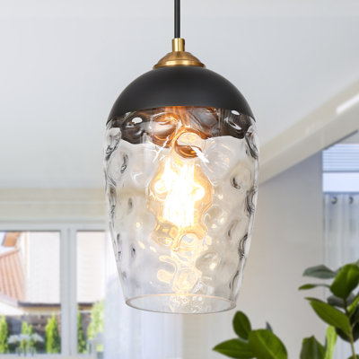 Luminaire suspendu pour îlot de cuisine 1 lumière Hanshelmut (1 ensemble)