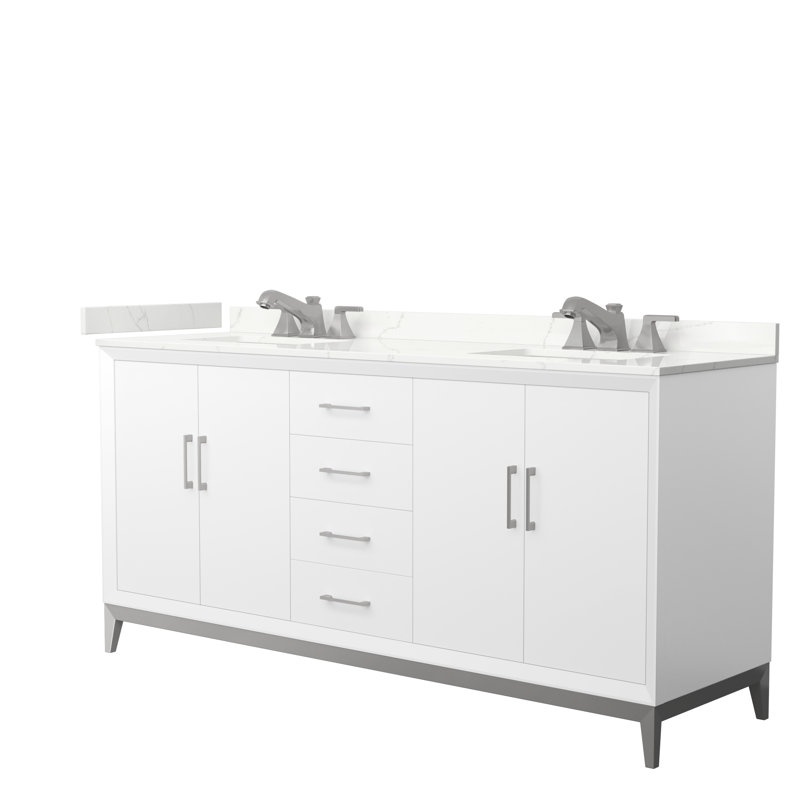 Amici 72'' W Vanity, Brushed Nickel, WDX13317