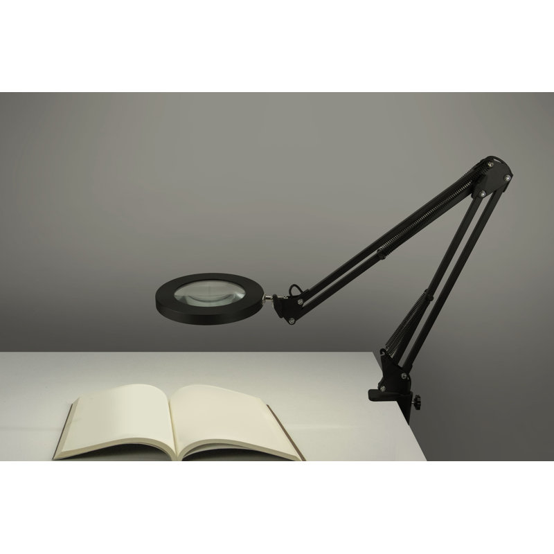 Adley Metal Clip On Lamp, Black