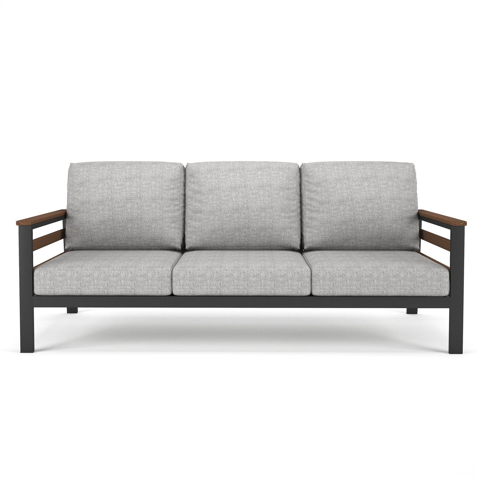 Townsend 80" Sunbrella® Patio Sofa, Canvas Granite Sunbrella® Canvas, Brown