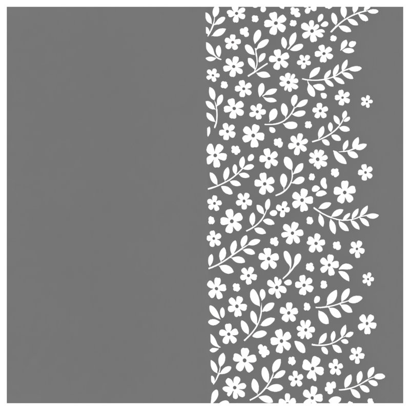 Rideaux de douche blancs à motif floral très longs, 70in W x 84in H