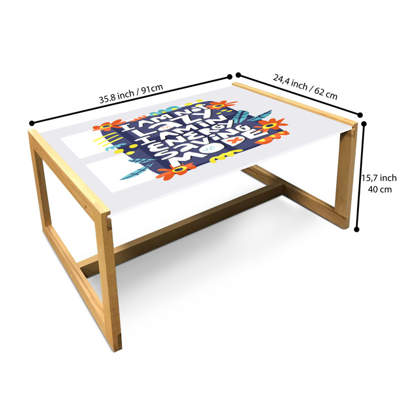 Jaimey Sled Coffee Table, 90cm H x 62cm W x 40cm D