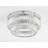 Modern 2-Light LED Round Crystal Flush Mount -1492803601