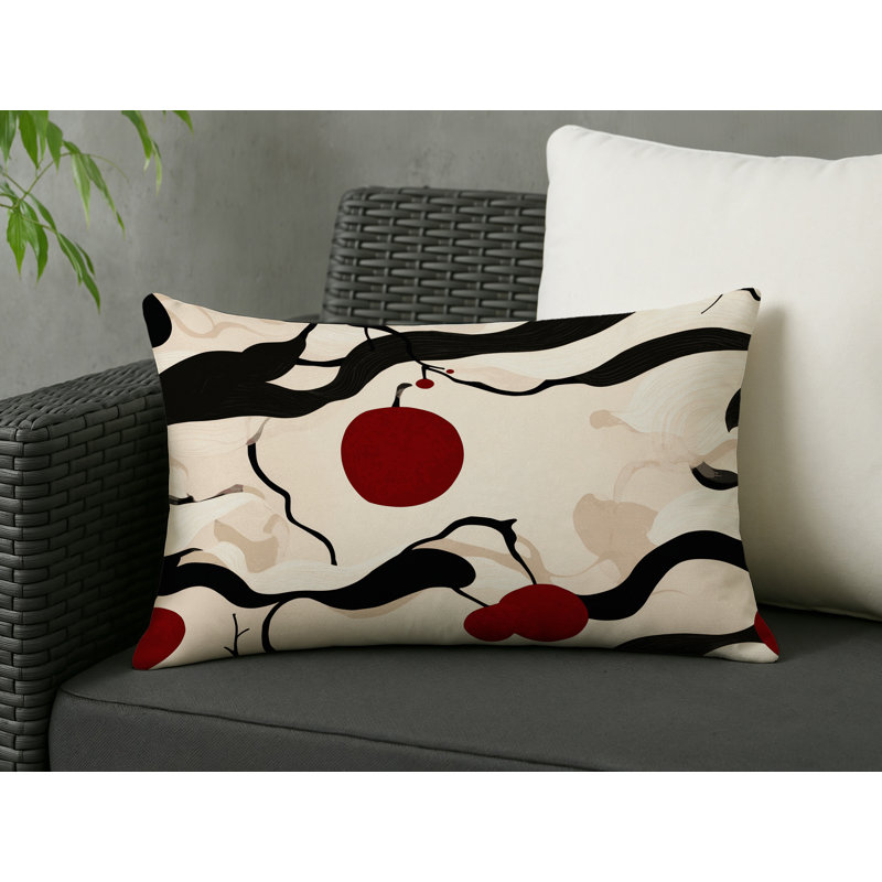 Moon Indoor And Outdoor Throw Pillow, Rectangle 20"H x 14"W
