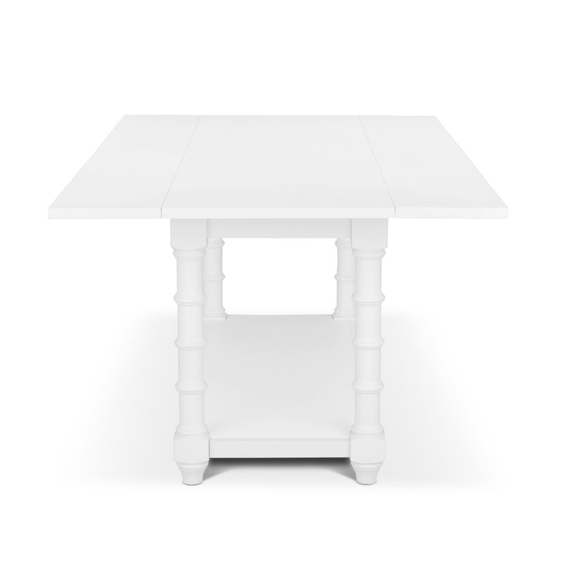 Bimini Drop Leaf Table, Whitewash, Whitewash