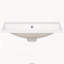 Plateau de meuble-lavabo 24 po seulement, lavabo en céramique blanche avec 3 trous de robinet, compatible avec un robinet de 4 po