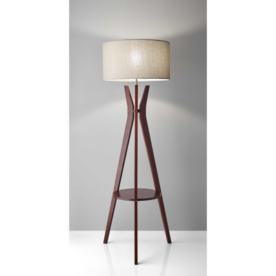 Nielsville 59.5'' Brown Tripod Floor Lamp