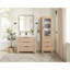 Meuble-lavabo simple 36 po avec plateau en pierre blanche Charnley-876064409