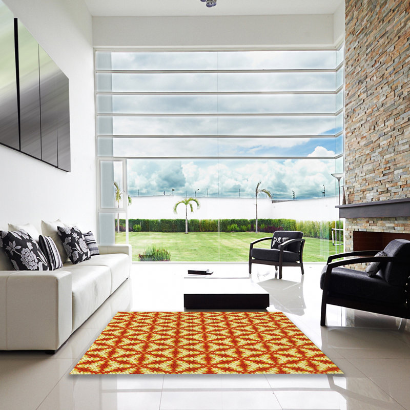 Tapis 100% à motifs lavables à la machine 2989 18, Rectangle 5 pi x 7 pi