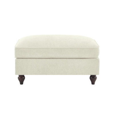 Ottoman Chenille -Beige+White