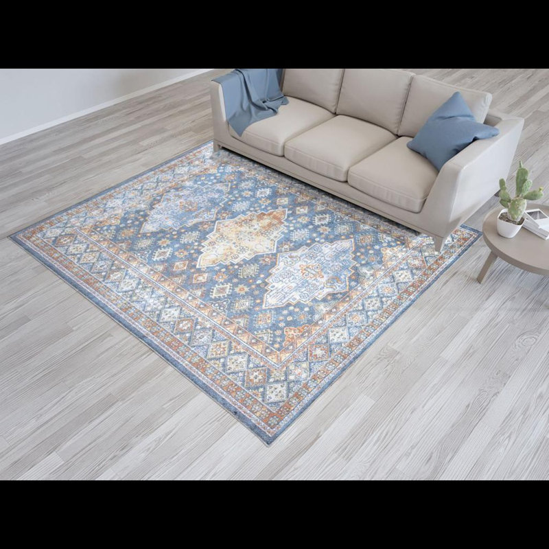 Peirson Aztec Area Rug, Rectangle 60cm x 110cm
