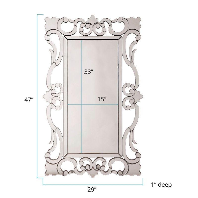 Rebecca Rectangle Beveled Mirror