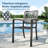 Leonard 8-Person Metal Patio Dining Set with Square Table-97811213