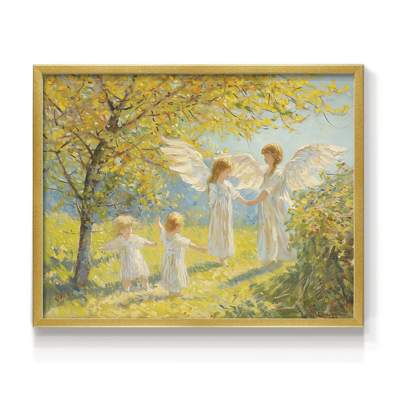 Faune - XLII - Reproduction encadrée - Restickable, H 8 po x l 10 po, Doré